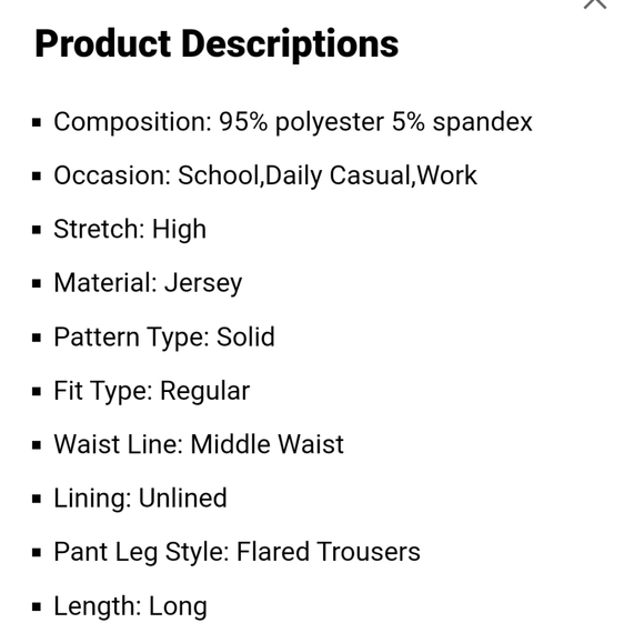 Flare legged pants *148* - Picture 6 of 11